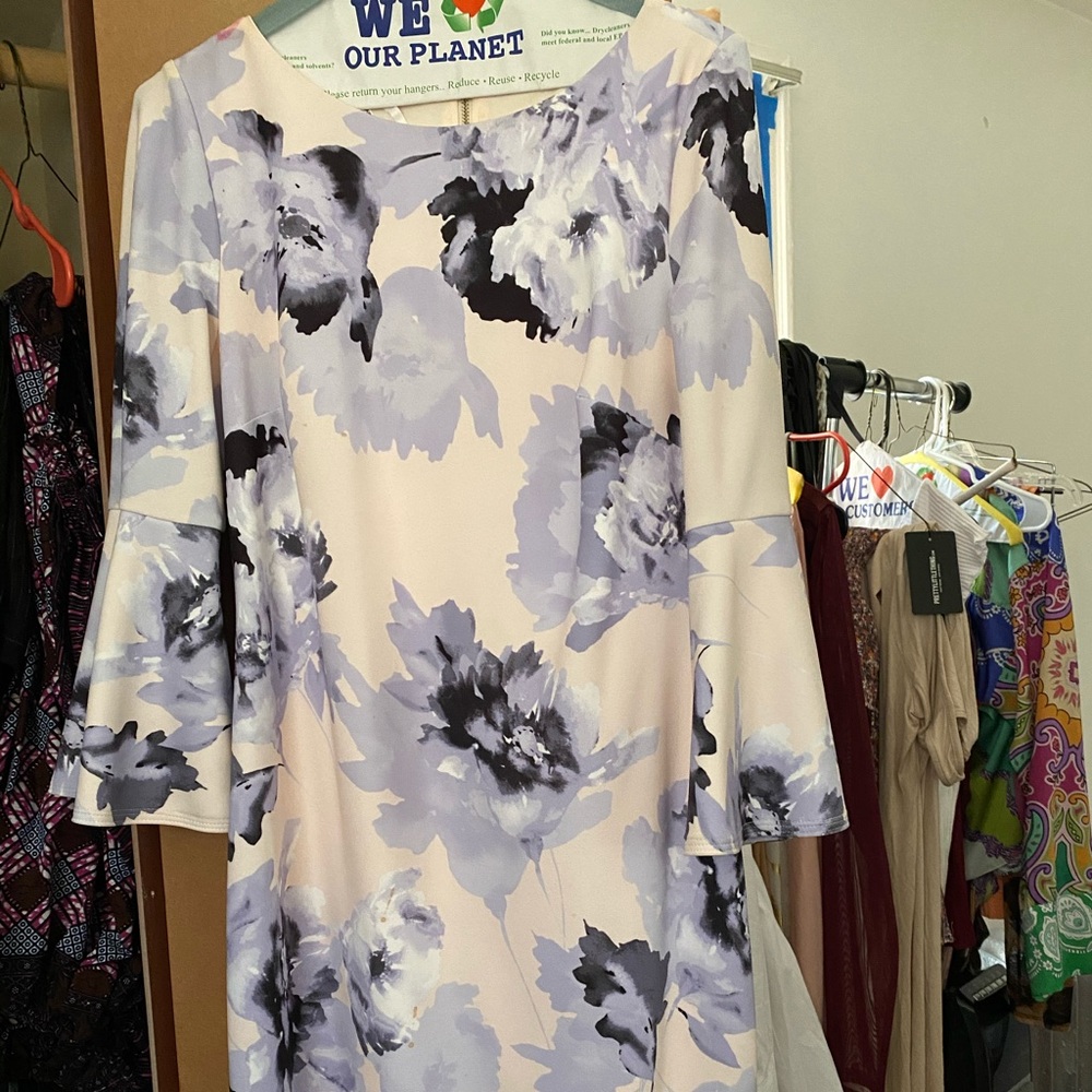 Calvin Klein floral midi dress